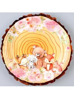 Тарелки бумажные «Зверюшки», в наборе 6 шт.