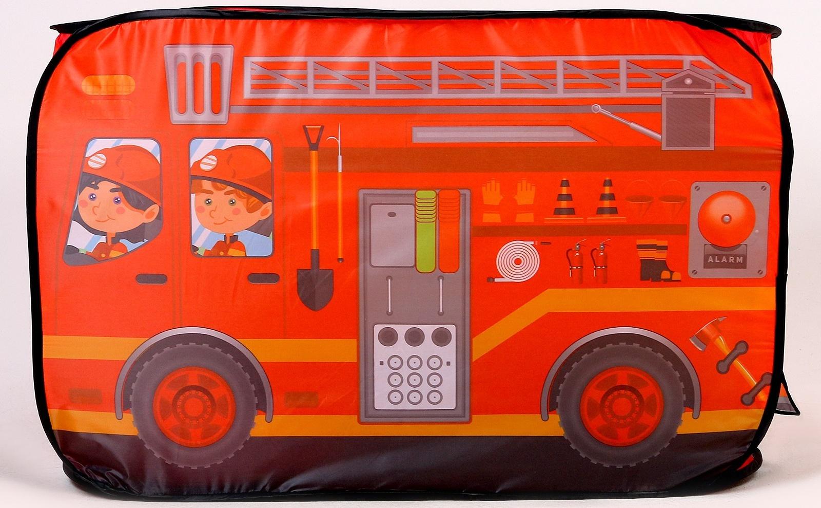 Детская игровая палатка «Пожарная машина» 70 × 70 × 110 см