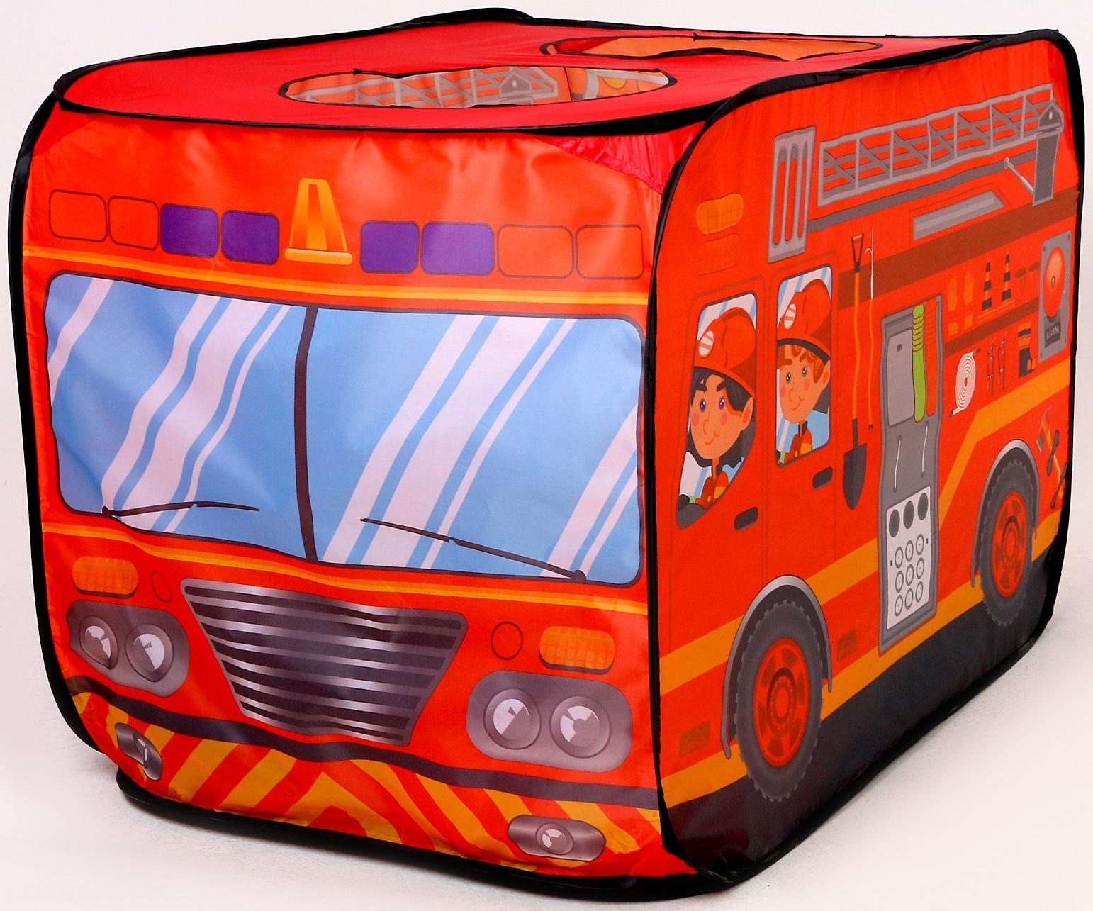 Детская игровая палатка «Пожарная машина» 70 × 70 × 110 см