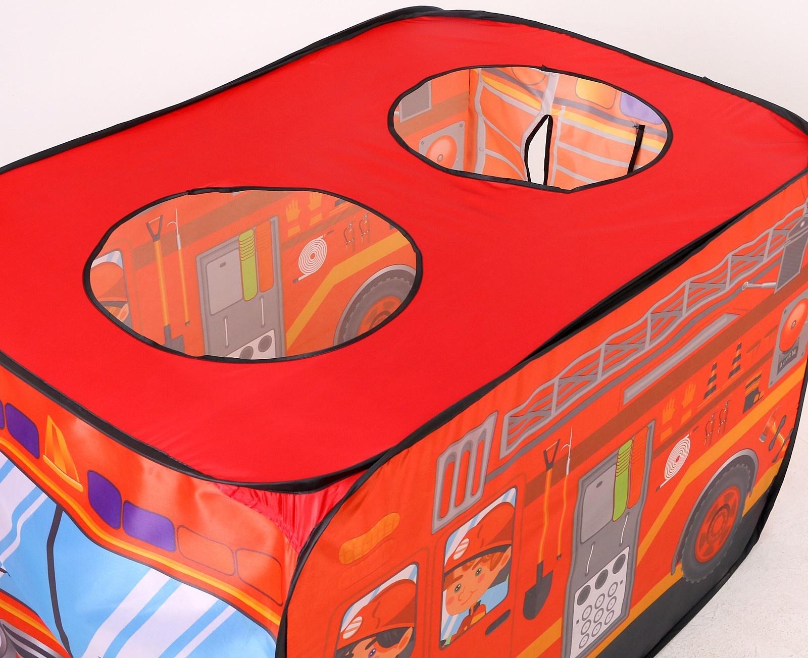 Детская игровая палатка «Пожарная машина» 70 × 70 × 110 см