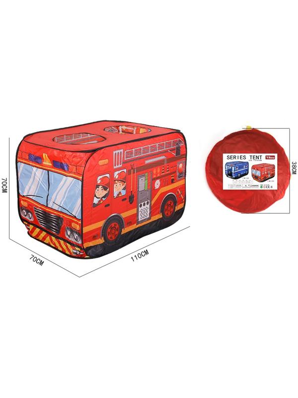 Детская игровая палатка «Пожарная машина» 70 × 70 × 110 см