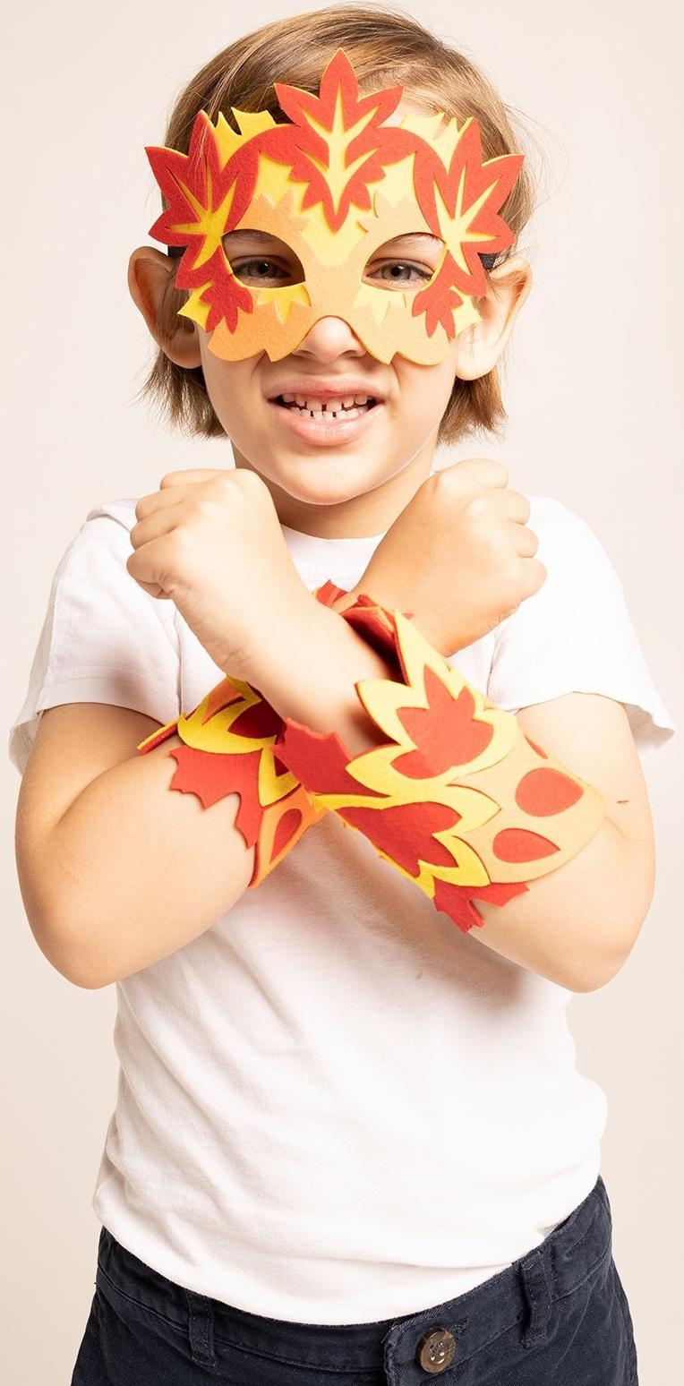 Карнавальный набор «Осенняя радость»: маска и браслеты