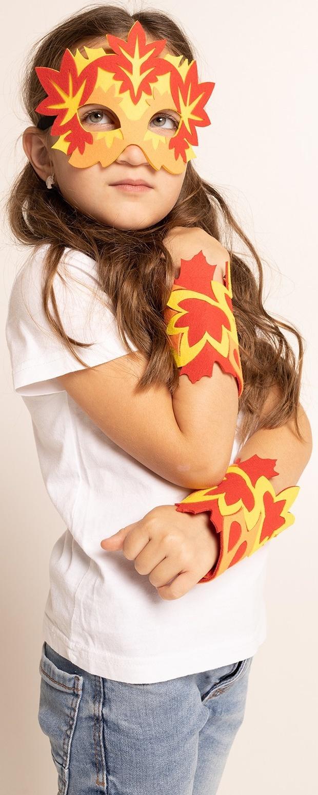 Карнавальный набор «Осенняя радость»: маска и браслеты