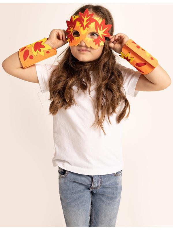 Карнавальный набор «Осенняя радость»: маска и браслеты