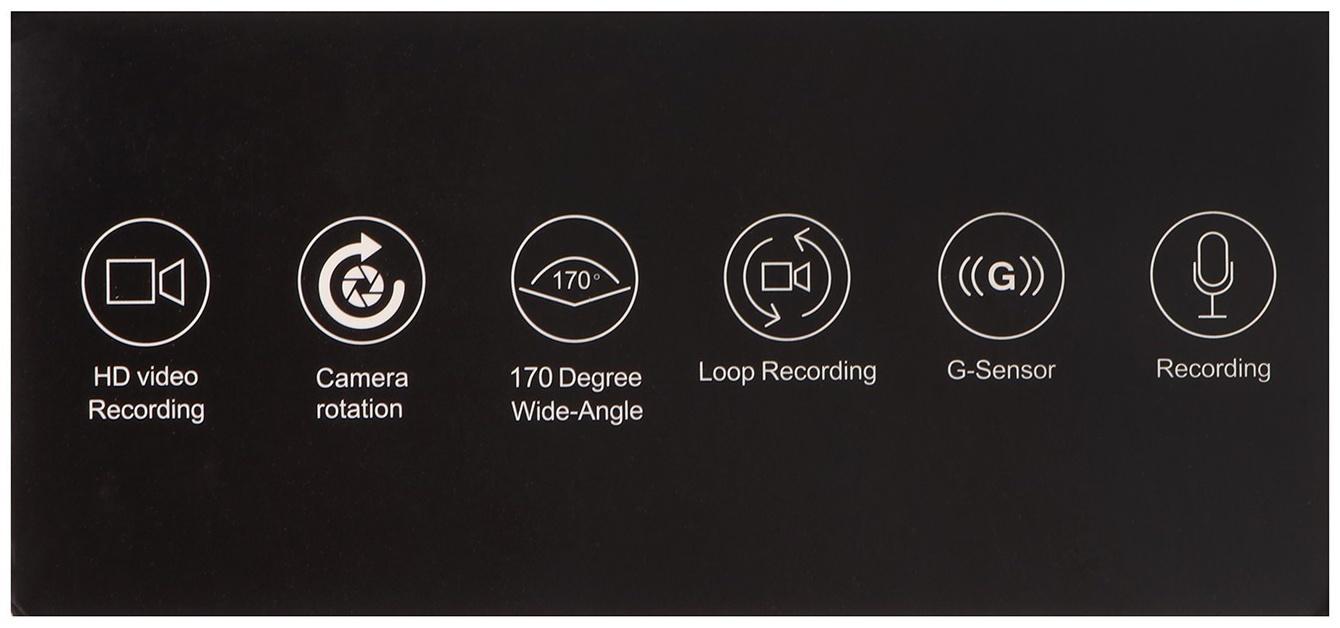 Видеорегистратор, 3 камеры, FHD 1080, IPS 3.0, обзор 120°