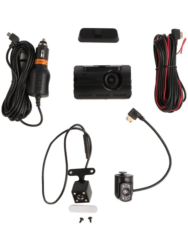 Видеорегистратор, 3 камеры, FHD 1080, IPS 3.0, обзор 120°