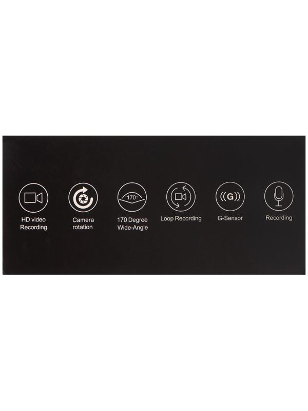 Видеорегистратор, 3 камеры, FHD 1080, IPS 3.0, обзор 120°