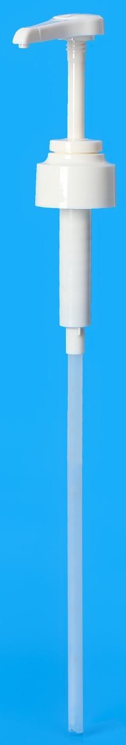 Помпа - дозатор для сиропа, белая, универсальная, (31-32мм) 10 мл