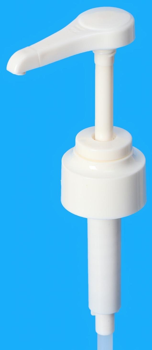 Помпа - дозатор для сиропа, белая, универсальная, (31-32мм) 10 мл