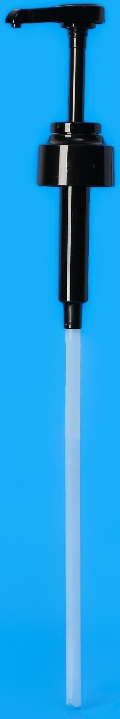 Помпа - дозатор для сиропа, черная, универсальная, (31-32мм) 10 мл