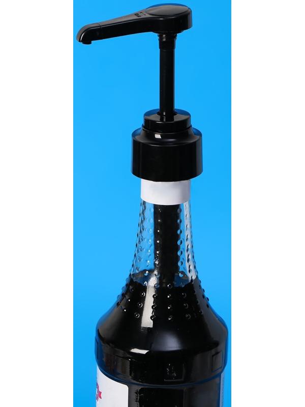 Помпа - дозатор для сиропа, черная, универсальная, (31-32мм) 10 мл