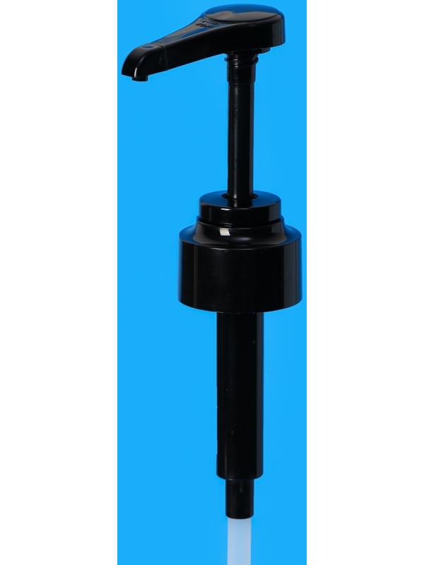 Помпа - дозатор для сиропа, черная, универсальная, (31-32мм) 10 мл