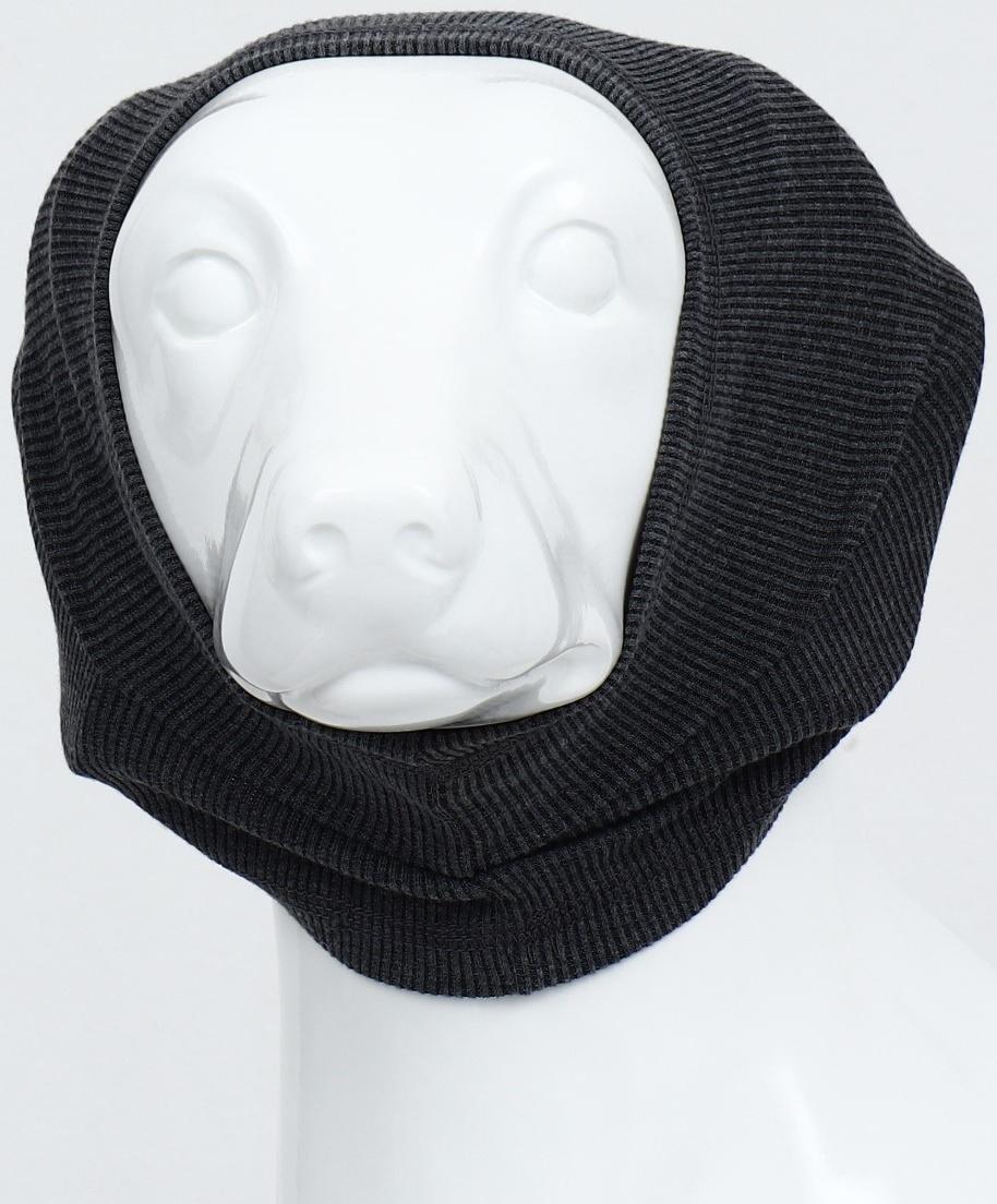 Капор защитный, полиэстер, размер M (ОГ 30-50 см, длина 18 см), серый