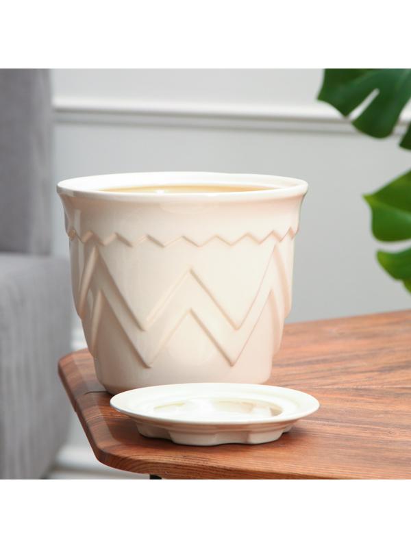 Горшок цветочны Арго №2, Белый 2,8 л