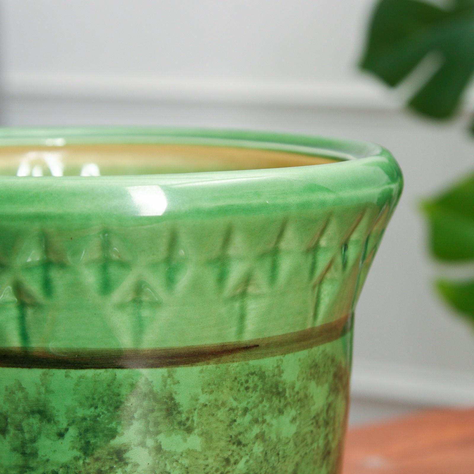 Горшок цветочный Крит №3, Зеленый 3,7 л