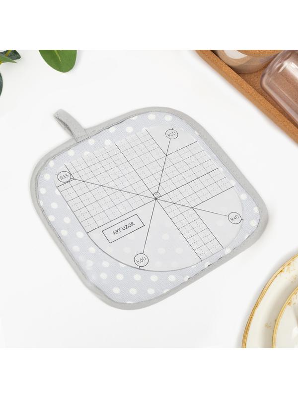 Линейка для скругления углов, 12 × 12 см, цвет прозрачный