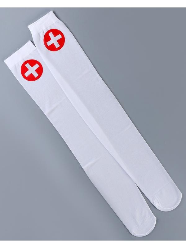 Карнавальный набор «Медсестра»: фартук, чулки, головной убор, шприц, р. 40–46