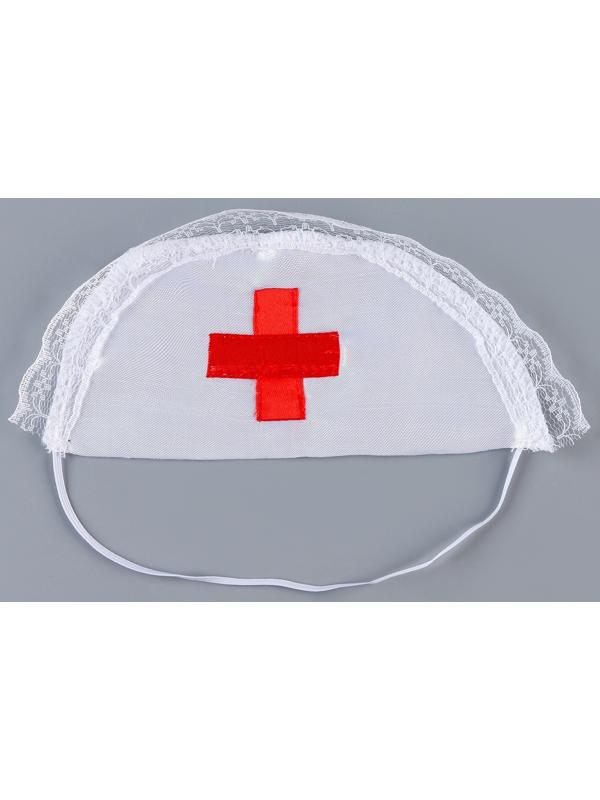 Карнавальный набор «Медсестра»: фартук, чулки, головной убор, шприц, р. 40–46