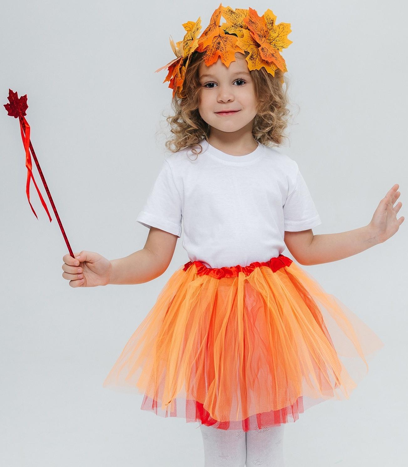 Карнавальный набор «Осенняя муза»: юбка, венок, палочка