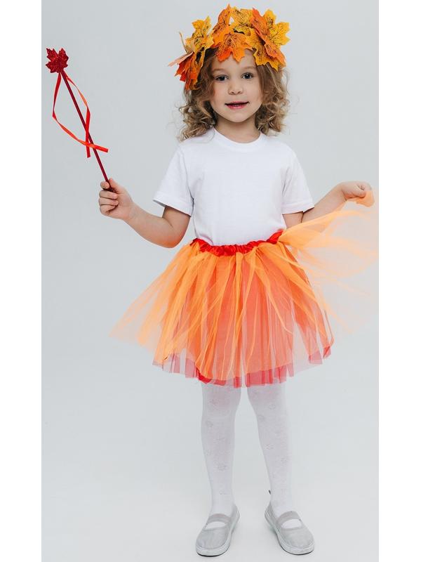 Карнавальный набор «Осенняя муза»: юбка, венок, палочка