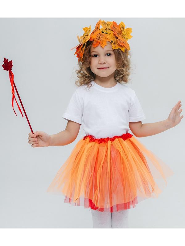 Карнавальный набор «Осенняя муза»: юбка, венок, палочка