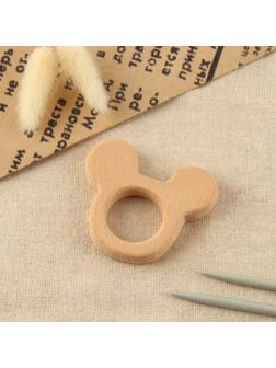 Основа для макраме «Мышка», 6,4 × 5,7 × 1 см