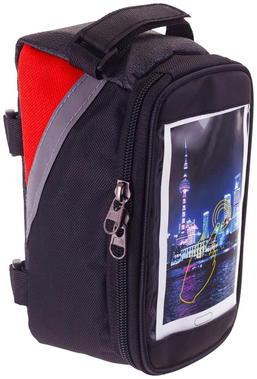 Набор для велосипеда 3 в 1: фонарь аккумуляторный, ремонтный набор, сумка