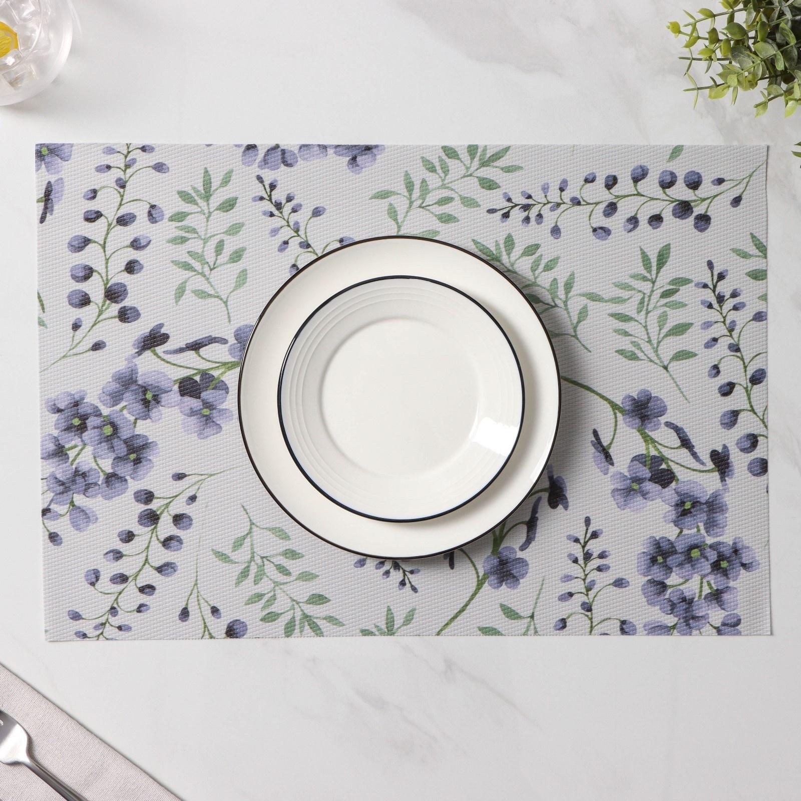 Набор салфеток сервировочных Доляна «Весенняя нежность», 4 шт, 30×45 см, цвет белый