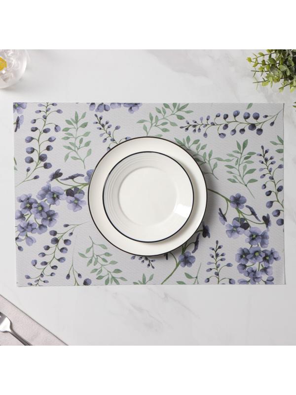 Набор салфеток сервировочных Доляна «Весенняя нежность», 4 шт, 30×45 см, цвет белый