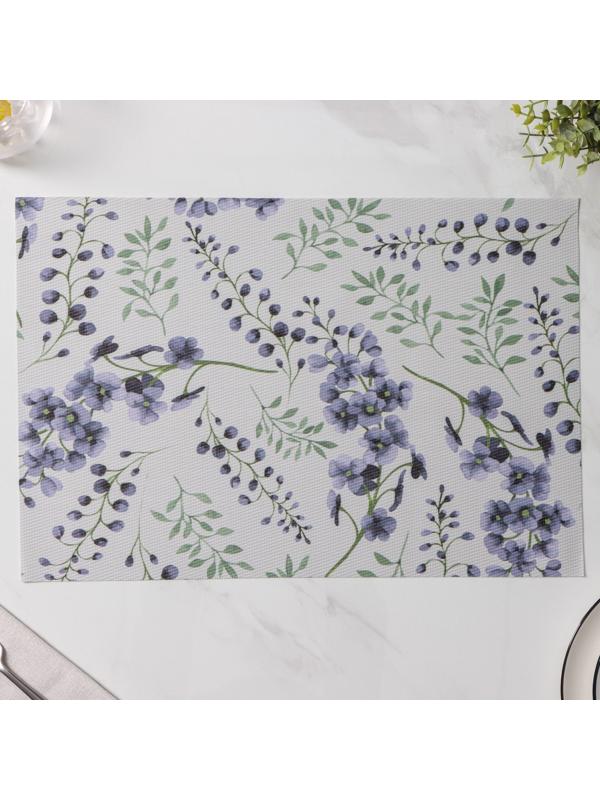 Набор салфеток сервировочных Доляна «Весенняя нежность», 4 шт, 30×45 см, цвет белый