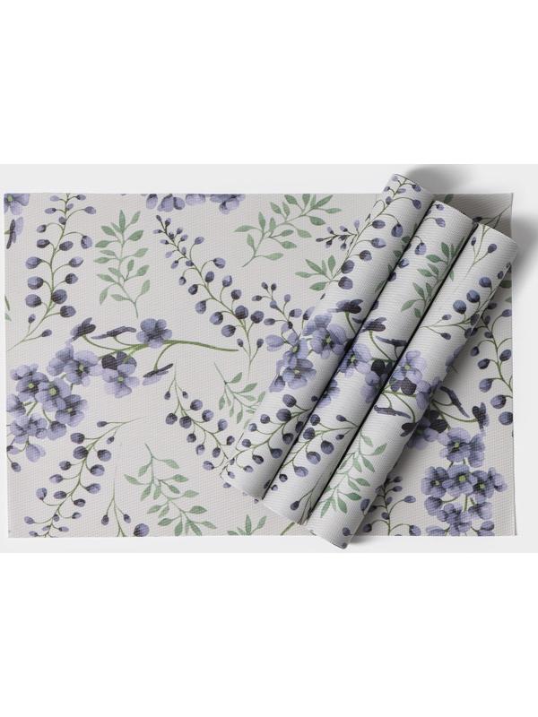 Набор салфеток сервировочных Доляна «Весенняя нежность», 4 шт, 30×45 см, цвет белый