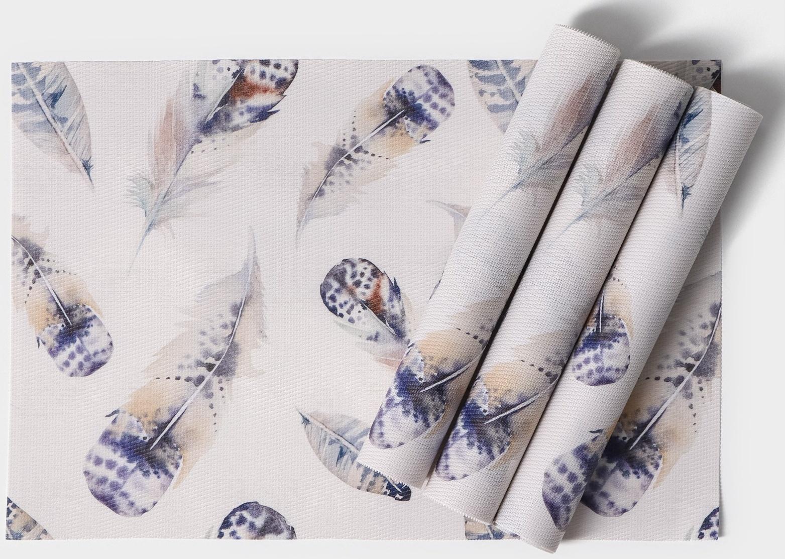 Набор салфеток сервировочных Доляна «Легкость», 4 шт, 30×45 см, цвет белый