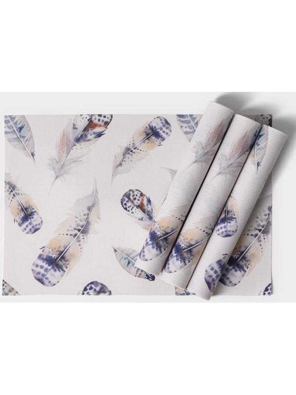 Набор салфеток сервировочных Доляна «Легкость», 4 шт, 30×45 см, цвет белый