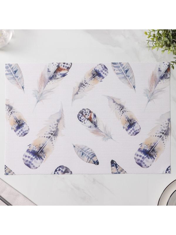 Набор салфеток сервировочных Доляна «Легкость», 4 шт, 30×45 см, цвет белый