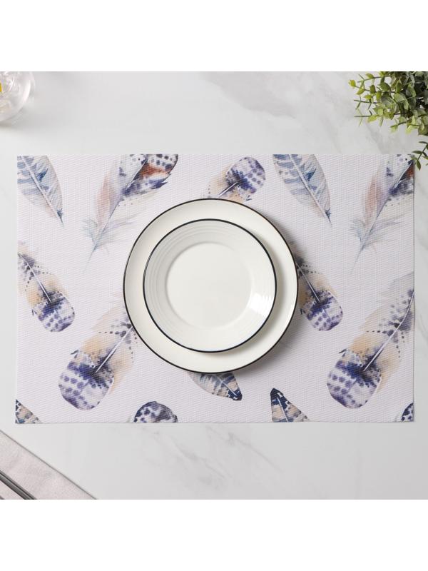 Набор салфеток сервировочных Доляна «Легкость», 4 шт, 30×45 см, цвет белый