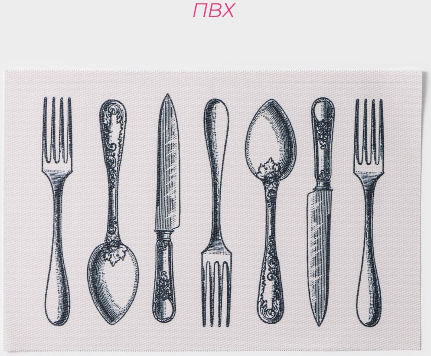 Набор салфеток сервировочных Доляна «Сервировка», 4 шт, 30×45 см, цвет белый