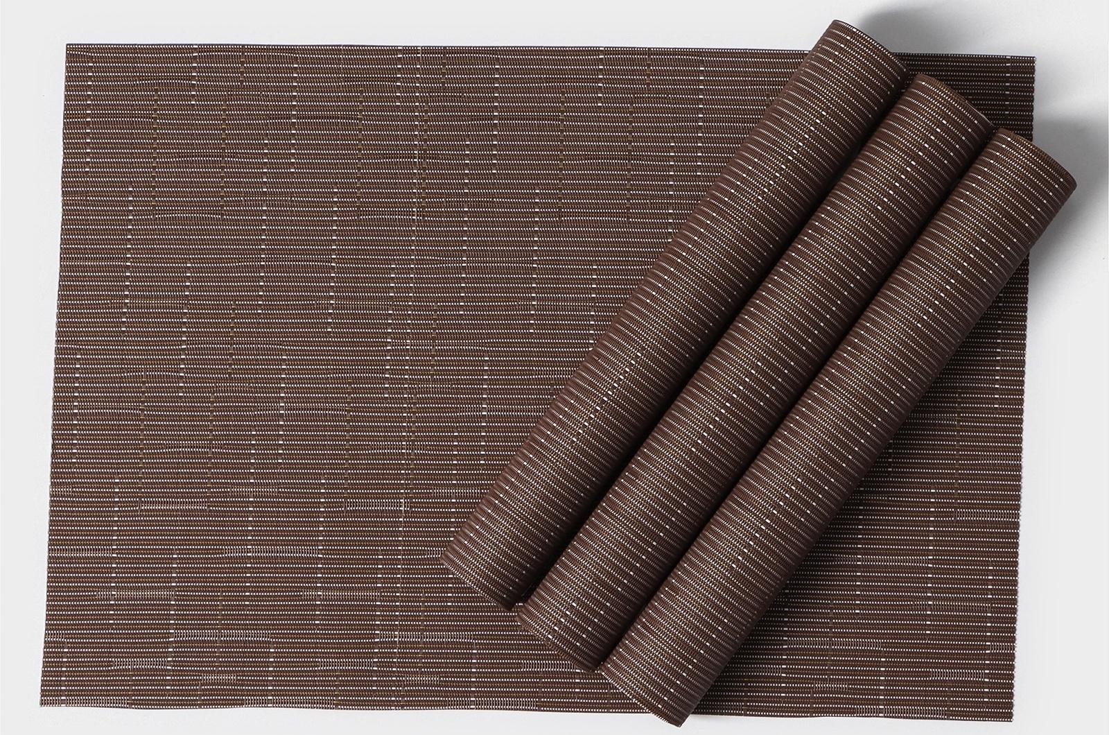 Набор салфеток сервировочных Доляна «Шер», 4 шт, 30×45 см, цвет коричневый