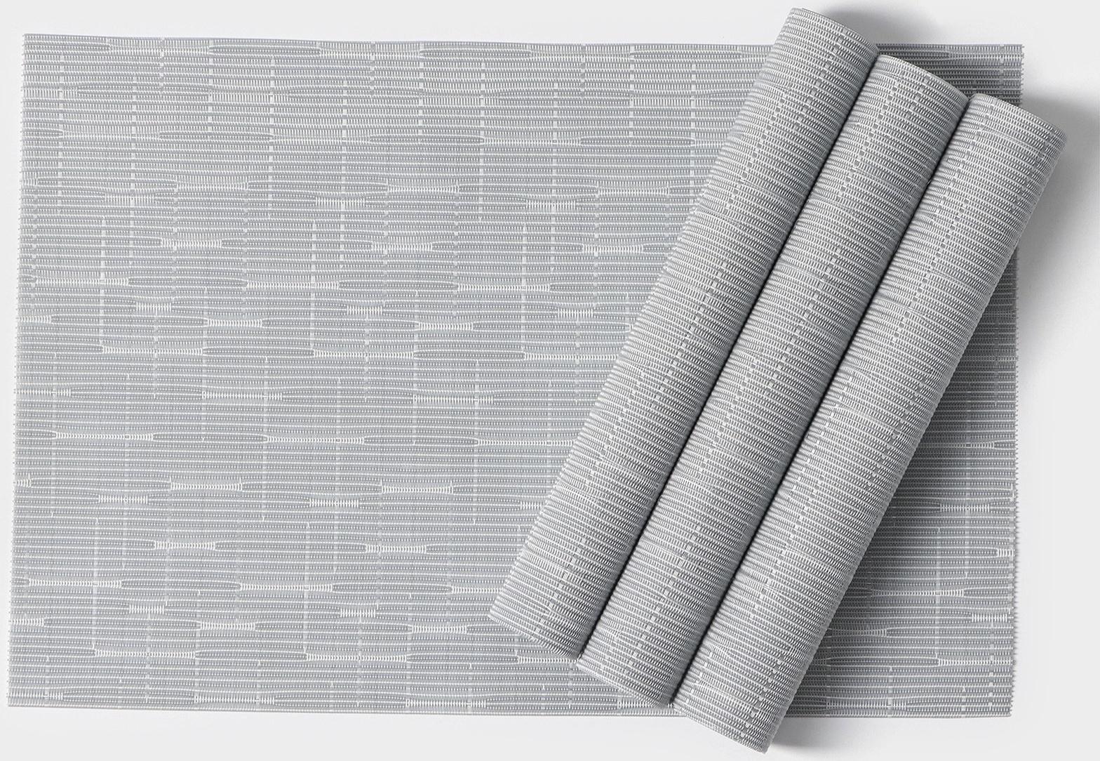 Набор салфеток сервировочных Доляна «Шер», 4 шт, 30×45 см, цвет серый