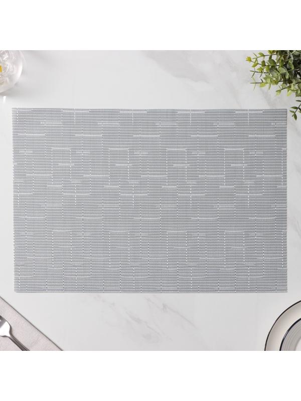 Набор салфеток сервировочных Доляна «Шер», 4 шт, 30×45 см, цвет серый