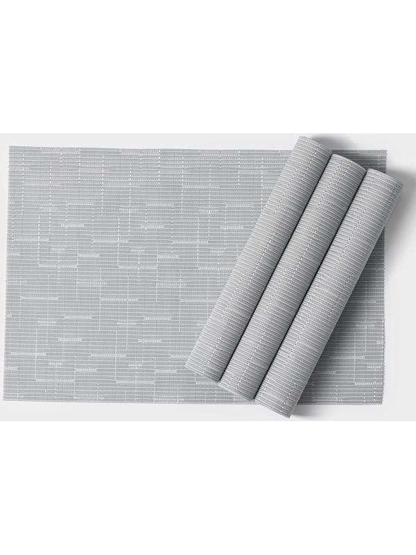 Набор салфеток сервировочных Доляна «Шер», 4 шт, 30×45 см, цвет серый