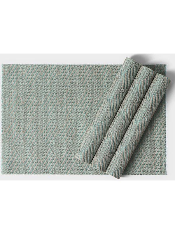 Набор салфеток сервировочных Доляна «Энн», 4 шт, 30×45 см, цвет серо-голубой