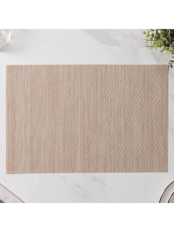 Набор салфеток сервировочных Доляна «Энн», 4 шт, 30×45 см, цвет бежевый