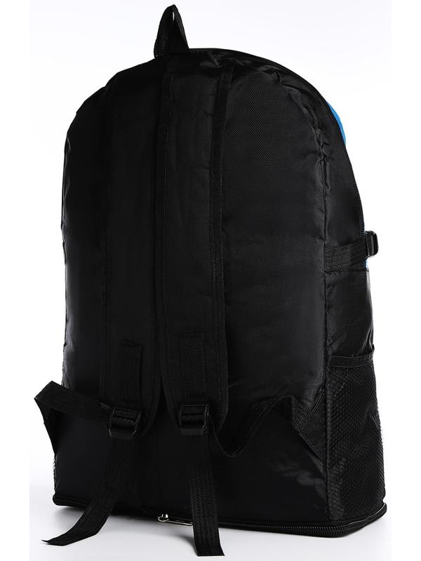 Рюкзак на молнии с увеличением, 55Л, 5 наружных карманов, цвет синий