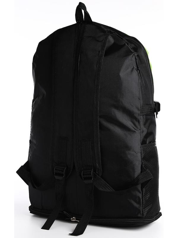 Рюкзак на молнии с увеличением, 55Л, 5 наружных карманов, цвет зелёный