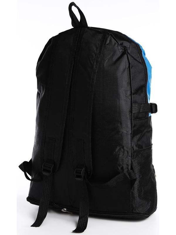 Рюкзак на молнии с увеличением, 55Л, 5 наружных карманов, цвет синий