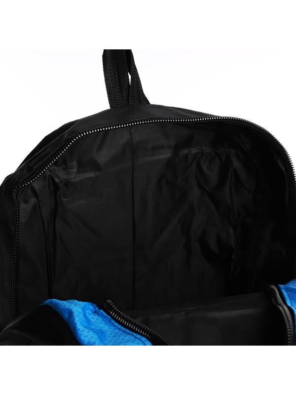 Рюкзак на молнии с увеличением, 55Л, 5 наружных карманов, цвет синий