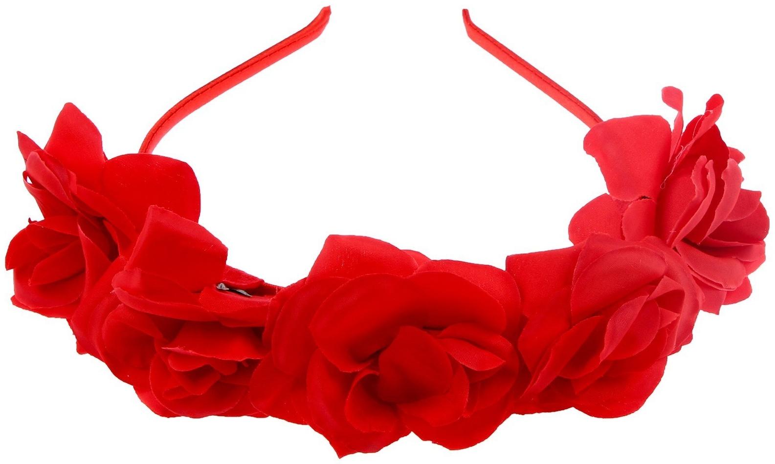 Карнавальный ободок «Красные розы»