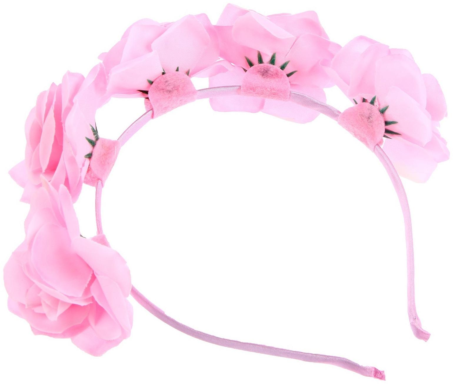 Карнавальный ободок «Розовые розы»