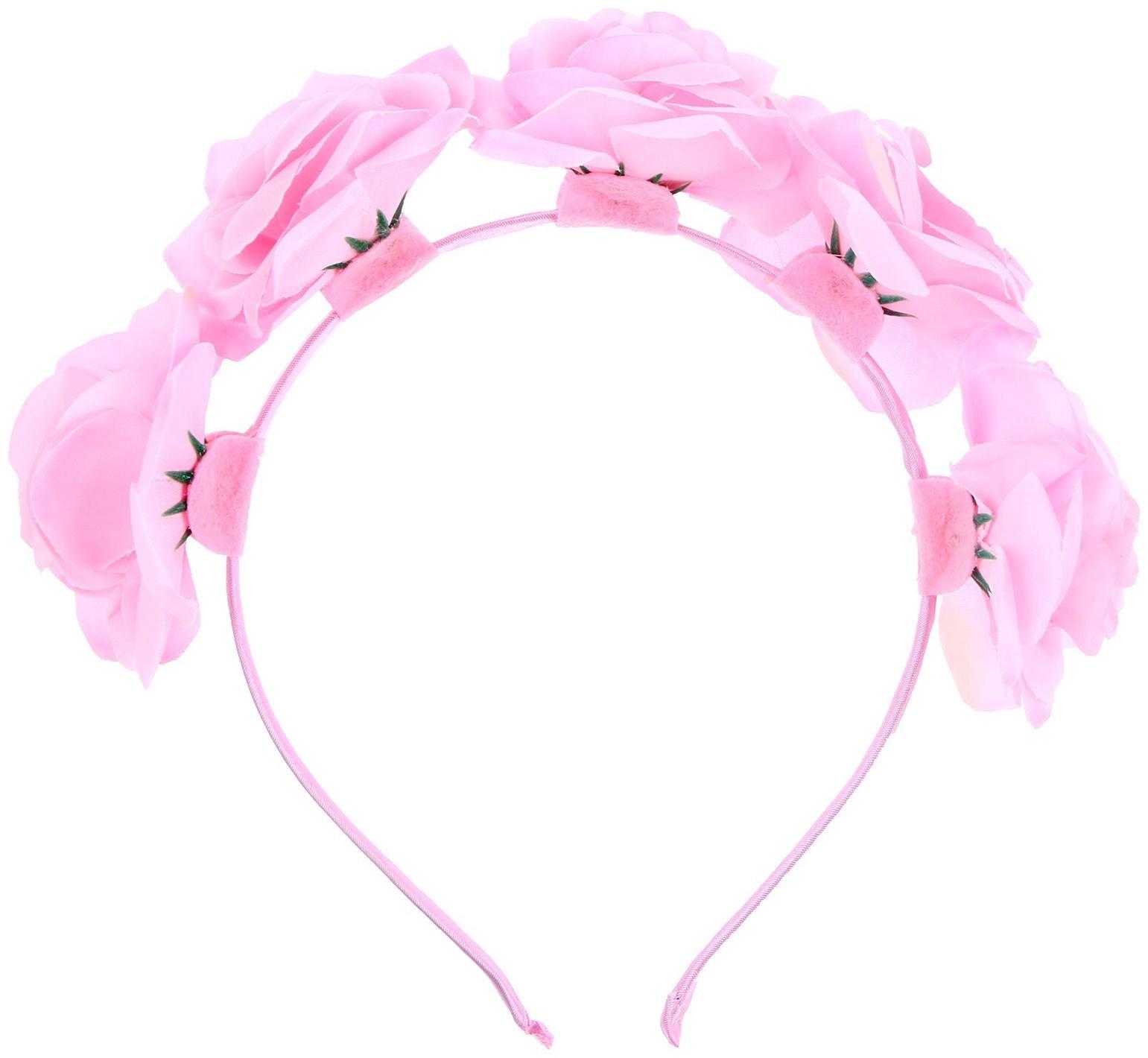 Карнавальный ободок «Розовые розы»