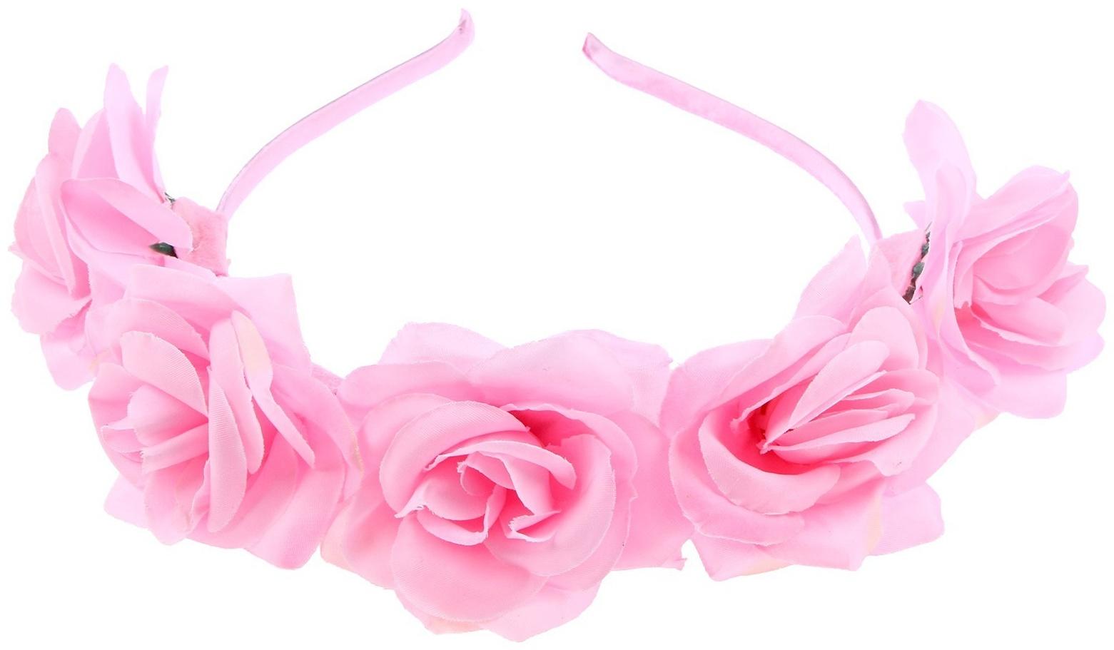 Карнавальный ободок «Розовые розы»